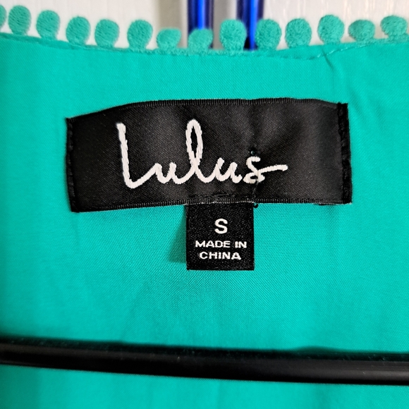 Lulu’s Green Wrap Midi Dress Small - Picture 6 of 12